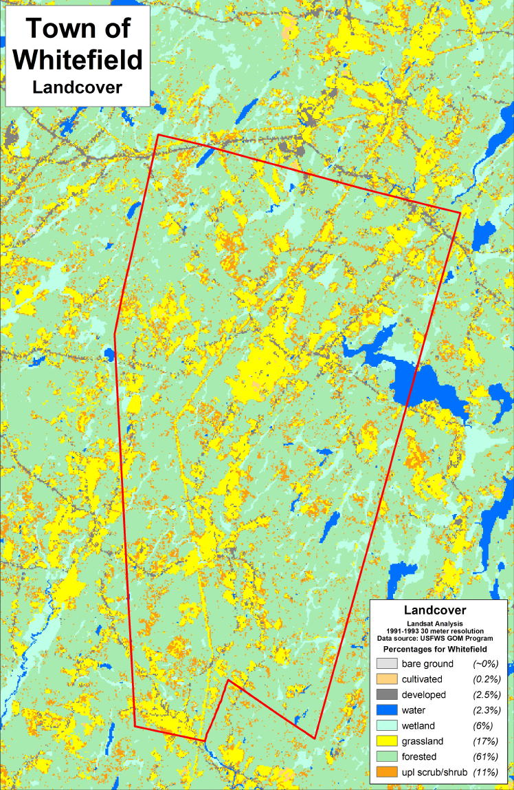 Maps of Whitefield by Paul Hoffman at The Sheepscot Valley Conservation